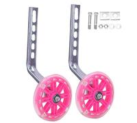 Ruedas de entrenamiento de bicicleta para niños, 12-20 pulgadas Protección del medio ambiente Rueda de entrenamiento de plástico PP de alta resistencia Estabilizador de bicicleta para niños (Rosado)