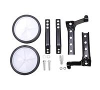 Ruedas de Entrenamiento de Bicicleta para niños, Juego de Ruedas de Entrenamiento de Bicicleta de Alta Resistencia, Ruedas de Soporte auxiliares de plástico de Acero Ajustables (Negra)