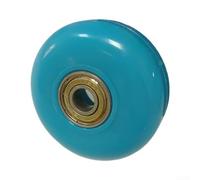 Ruedas de equipaje de 56 mm, paquete de 4 unidades de repuesto silenciosas de poliuretano (azul)