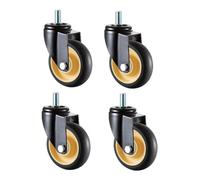 Ruedas de goma para muebles de mesa, con ruedas giratorias, paquete de 4 (color: A, tamaño: 75 mm)
