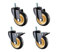 Ruedas de goma para muebles de mesa, con ruedas giratorias, paquete de 4 (color: B, tamaño: 100 mm)