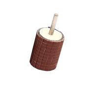 Ruedas de Lijado Grano 120 para Pulido, Vástago de 6mm | Paño de Esmeril y Metal, Acabado Color Café, para Madera y Metales, Mejora Eficiencia
