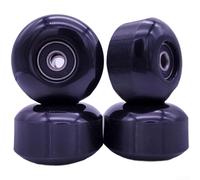 Ruedas de monopatín, 52x32mm 95A PU con rodamientos ABEC-9, diseño de doble balancín para tablas de doble patada (B)