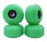 Ruedas de monopatín, 52x32mm 95A PU con rodamientos ABEC-9, diseño de doble balancín para tablas de doble patada (Q)