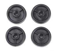 Ruedas de nailon negro para bicicleta estática de 50 mm de bajo ruido