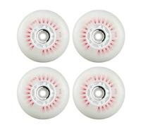 Ruedas de patines en línea Sehubby, 4 piezas con luces LED parpadeantes, ruedas de patinaje en línea con iluminación LED, ruedas deslizantes duraderas