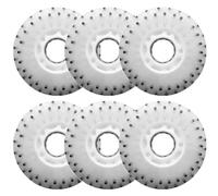 Ruedas de patineta iluminadas con efecto pedernal, 90 mm-125 mm, dureza 90A, paquete de 6, LED multicolor, 52 partículas de pedernal (luz blanca, 125 mm)