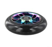 Ruedas de patinete de acrobacias de 100 mm con rodamientos, cubo de rueda de aleación de aluminio para scooter profesional, neumático de poliuretano, ligero y compatible con horquillas de 22 mm