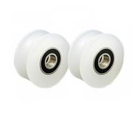 Ruedas de polea de nailon con ranura en H, rodamiento de bolas, guía de rodillos, diámetro exterior 30/40/48/54/63/68/78/85mm, diámetro interior 6/8/10/15/20mm, 2 uds.(40x8x18(Groove Width 10))