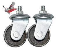 Ruedas de polvo de tallo de 2 piezas de 12 mm, 2.3 ruedas de vástago de servicio pesado de 3-4 toneladas de 3-4 toneladas para tomas de piso, metal, de para estanterías de alambre