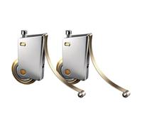 Ruedas de Puerta Corredera | 2 Piezas Accesorios De Rodadura Para Cancela | Conjunto de Rodillos de Correderas | Para Reparar En Hogar Baño Porche Dormitorio Armario Garaje Patio