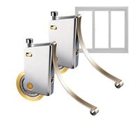 Ruedas de Puerta Corredera | 2 Piezas Accesorios De Rodadura Para Cancela | Conjunto de Rodillos de Correderas | Para Interior Exterior Baño Porche Dormitorio Armario Vestidor Garaje Patio Reparación