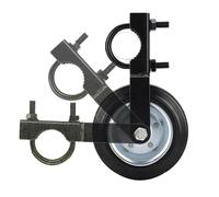 Ruedas de puerta para puertas de madera, ruedas resistentes al deslizamiento, resistente a la corrosión, para seguridad de entrada y bloqueo de obras