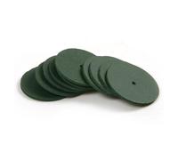 Ruedas De Pulido Rueda de pulido áspera/moderada de 100 piezas | Rectificado de caucho for joyería de aleación de metal Mini herramientas rotativas ultrafinas(Green)