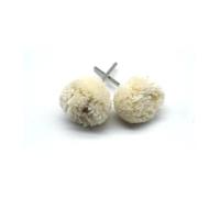 Ruedas De Pulido Rueda for pulir joyas de 50 piezas de 22 mm | herramientas del cepillo del cojín del algodón que pulimenta de la caña de 2.35m m for los joyeros(Beige)