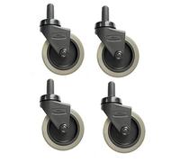 Ruedas de repuesto compatibles con ruedas Rubbermaid WaveBrake Mop, ruedas de 3 pulgadas que no dejan marcas, juego de 4