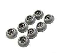 Ruedas de repuesto de alto brillo 165314 para lavavajillas Abajo | 35 mm de diámetro, eje de 5 mm, apto para muchos modelos, funcionamiento silencioso, material duradero