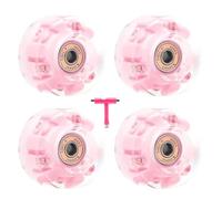 Ruedas de repuesto de patinaje en línea: 4 piezas encienden desde el patín de rodillos, con un rendimiento silencioso de alta elasticidad | Rodamiento y suave para el quad interior