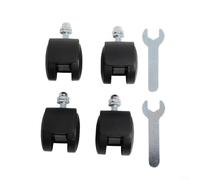 Ruedas de Repuesto para Calentador de Aceite eléctrico, 4 Ruedas omnidireionales para Pioneer de 40 x 30 mm, de plástico Negro con Llave.