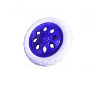 Ruedas de repuesto para carrito de la compra, ruedas de repuesto, color blanco con relieve de espuma exterior para carrito de la compra, carrito de mano, carrito de equipaje y bicicleta (azul)