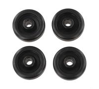 Ruedas de repuesto para cinta de correr y bicicleta estática, paquete de 4 rodillos de nailon de 55 x 18 mm con orificio de 8/10 mm, ruedas de equipo de fitness de bajo ruido para uso doméstico y