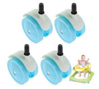 Ruedas de Repuesto para Cochecito Agarre Flexible Silencioso Estable | Ruedas Giratorias Para Silla De Paseo Para Carrito Bebé Triciclo Andador Carrito Infantil Interior Y Exterior Silencioso