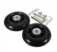 Ruedas de repuesto para maleta de equipaje, rueda de silencio con tornillos de ejes, herramienta de reparación para maleta de equipaje, 54 mm x 18 mm