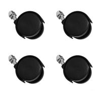 Ruedas de repuesto para Midea para calentadores de aceite pioneros, 4 ruedas de plástico negro de 40 x 30 x 8 mm para un movimiento suave (sin freno)