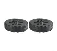 Ruedas de repuesto para parrilla de barbacoa de 7 pulgadas, ruedas giratorias de plástico resistentes compatibles con parrillas de gas, para ejes de 8 a 10 mm, paquete de 2 ruedas de parrilla (170 mm)