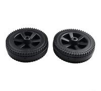 Ruedas de repuesto para parrilla de barbacoa de 7 pulgadas, ruedas giratorias de plástico resistentes compatibles con parrillas de gas, para ejes de 8 a 10 mm, paquete de 2 ruedas de parrilla (177 mm)