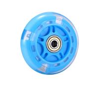Ruedas de repuesto para patinete, 1 rueda flash LED, 80 mm, mini micro patinete, ruedas para patinar, luces intermitentes, traseras, ABEC-7, 80 mm, para niños y jóvenes, patinaje al aire libre (azul)