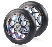 Ruedas de Repuesto para Patinete Stunt de 110 mm - 88 A para Acrobacias Con Rodamientos ABEC-9, Núcleo de Radios de Aluminio - Compatibles Con Todo Tipo