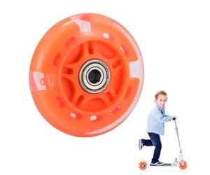 Ruedas de repuesto para scooter, 1 unidad de rueda LED Flash de 80 mm, mini Maxi Micro Scooter Skate, luces intermitentes, traseras, ABEC-7, 80 mm, para niños y jóvenes, patinaje en interiores y