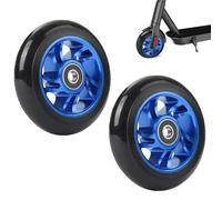 Ruedas de Repuesto para Scooter de 100mm 2 Piezas Ruedas de Patinete 100mm Ruedas Stunt Scooter Patinete Freestyle Ruedas de Patinete para la Mayoría de Patinetes de Acrobacias Y Kick Scooters