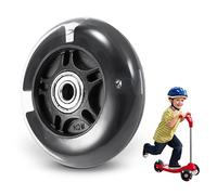 Ruedas de Repuesto para Scooter, Ruedas LED con Purpurina de 80 mm, Rueda Trasera Maxi Micro, Ruedas de Repuesto, Accesorios para Scooter, Patinetes con Purpurina para niños y Adolescentes