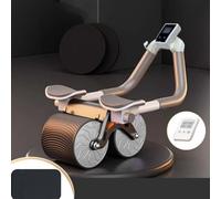 Ruedas de Rodillo de Ejercicio Doble, Rueda Abdominal de Rebote Automático, Rodillo de Rebote con Timer, AB Roller con Soporte para Codos, Rodillo de Entrenamiento, Rodillo Abdominal para Abdominales