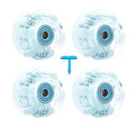 Ruedas de rodillos de rodillos interiores - 4 piezas Rodillos de rodillos Ruedas de patinaje, Ruedas de reemplazo de patín elasticidad silenciosa para patinaje de doble fila