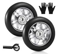 Ruedas de Scooter 100mm, 2 Piezas Ruedas Scooter, Ruedas de Patinete, Ruedas de Repuesto Scooter, Scooters de Truco Rueda de Reemplazo, con Rodamiento ABEC 9, Adecuado para Scooters