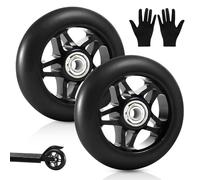 Ruedas de Scooter 100mm, 2 Piezas Ruedas Scooter, Ruedas de Patinete, Ruedas de Repuesto Scooter, Scooters de Truco Rueda de Reemplazo, con Rodamiento ABEC 9, Adecuado para Scooters