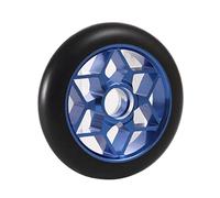 Ruedas de Scooter Freestyle 1PC 110mm Scooter Wheels Replacement With Bearings Aluminum Wear-Resistant Stunt Parts High Elasticity(Blue)