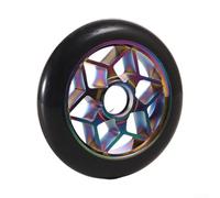 Ruedas de scooter profesional de 110 mm con diseño avanzado de cubo de aleación de aluminio y neumático de poliuretano fuerte (siete colores)