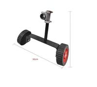 Ruedas de Soporte para Cortacésped, (26 cm auxiliar, 7, 10700, 4 Ah, 10) | Diseño ajustable para ejes de desbrozadora, estructura estable para reducir el esfuerzo en el mantenimiento del jardín