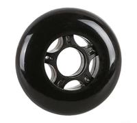 Ruedas de velocidad de una sola fila de 80 mm, silenciosas, ruedas de poliuretano con rodamientos de acero cromado para patines en línea, scooters y ruedas de equipaje, repuesto negro (84 mm)