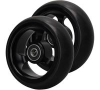 Ruedas Delanteras de Repuesto para Silla de Ruedas de 4 Pulgadas, Rueda de Poliuretano Antideslizante para Silla de Ruedas Deportiva, sin Marcas, 2 Piezas/Black/100Mm/4In