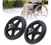 Ruedas Delanteras Para Silla De Ruedas, 2 Piezas De Repuesto De Rueda Sólida Para Andador De Sillas De Ruedas, Rueda De Goma Antideslizante De 6 "7" 8 "Accesorios Rueda Repuesto Schwarz,6in (15cm)