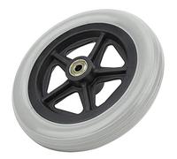 Ruedas delanteras para sillas de ruedas, caucho de 7 pulgadas Rueda simple Calidad Rueda delantera Resistente al desgaste Antideslizante Uso duradero Rueda delantera para silla de ruedas