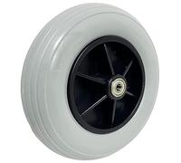 Ruedas delanteras y traseras de goma sólida de 8 x 2 pulgadas (200 x 50) 8 pulgadas, montaje de ruedas para muchas sillas de ruedas estándar/sillas de ruedas eléctricas de repuesto