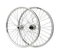 Ruedas Delanteras Y Traseras De Montaña 27.5" 29" Llanta De Doble Capa Eje Pasante Boost Trail/Am/DH Juego De Ruedas De Cubierta, Casete De 7-12 Velocidades, 360 Clics(27.5"-Silver,F110 R148)