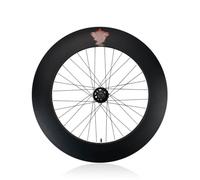 Ruedas Delanteras Y Traseras para Bicicleta De Piñón Fijo 700C Aleación De Aluminio Juego De Ruedas para Bicicleta De Una Sola Velocidad Altura 90mm Bujes 100/120mm(Front)