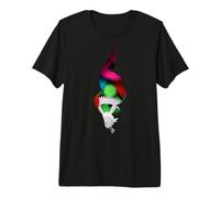 Ruedas dentadas de Colores en una grieta Camiseta Premium
